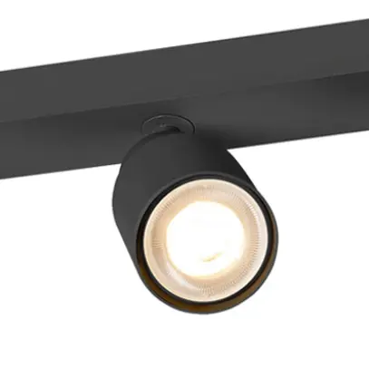 Spot SLV PURI 2.0 Tube CW GU10 3×6W REG 258×42×138mm nero 
