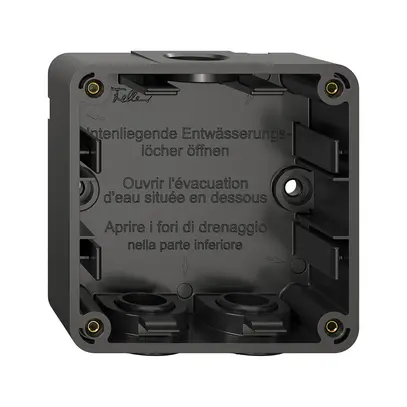 Parte inferiore dell'alloggiamento NAP NEVO, 1×1, c.guarn., H=35mm, 87×87mm, ne 