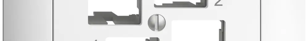 Kit di montaggio INC Edue FMI EASYNET S-One, per 4×RJ45, uscita dritta, bianco 