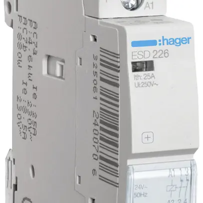 Contattore AMD Hager ESD 24VAC 2 apertura 25A 1UM 