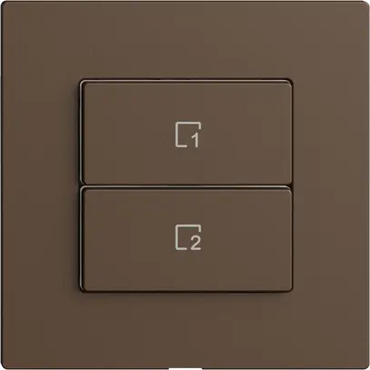 Kit copertura per pulsante scena 2 scene vert./2T Edue Wiser coffee 