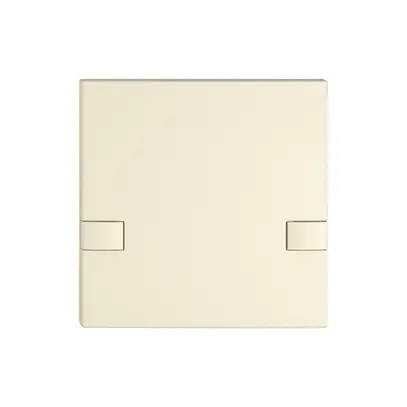 Poussoir 1/1 EDIZIO.liv KNX et UNI a.SNAPFIX® sans LED commande à 2 touches cr 