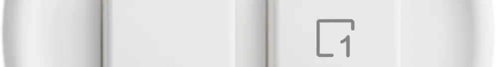 Stazione sec.interr.STANDARDdue Wiser SNAPFIX® 1 scena 2 tasti WLAN bi 