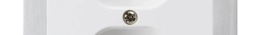 Prise ENC kallysto 2×T13 blanc avec plaque de fixation 