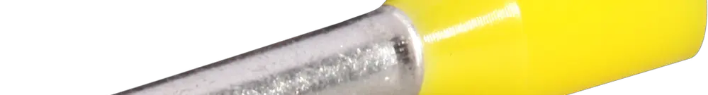 Embout de câble type A isolé 1mm²/8mm jaune 