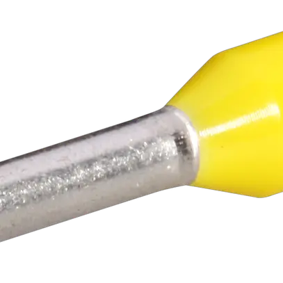 Embout de câble type A isolé 1mm²/8mm jaune 