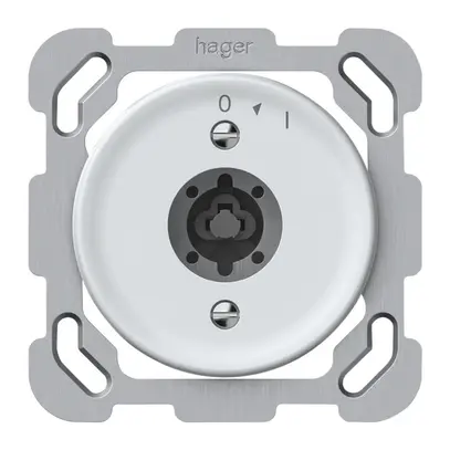 Pulsante rotativo INC origin senza cilindro 1P 0<1 10A 230V 77×77mm bianco 