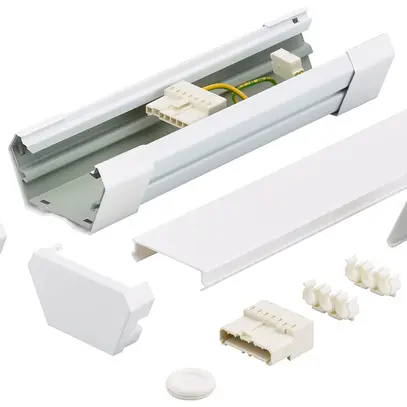Montageset Philips CoreLine 280×80×43mm Stahl weiss Deckenabhängung 