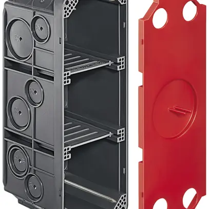 Einlasskasten HSB Vario 190×70×70mm 3×1 mit Nägel grau 