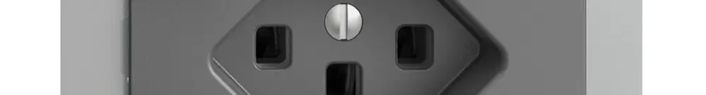 Prise ENC EDIZIOdue T23 FI 30mA FM, gris foncé 