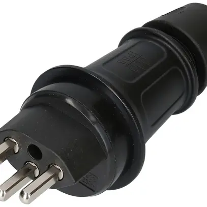 Spina tipo 23 MH TH55 quadratico 16A 230V 3P nero 