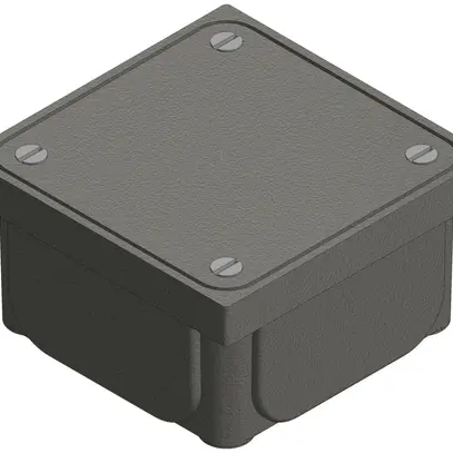 Boîte de sol Woertz 130×130 sans entrée gris IP65 