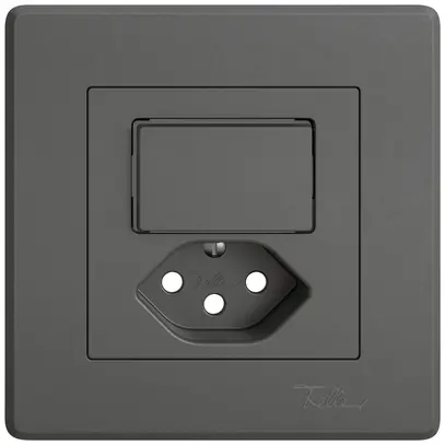Kit de montage ENC EDIZIO.liv SNAPFIX® p.combi.T13 a.1 bouton a.lentille lat.grf 