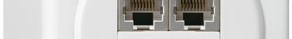 Scatola di raccordo AP basico 2×RJ45s separato bianco 