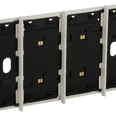 Cadre BUS Living Now MyHOME 4 modules montage sur prise 4 modules blanc 