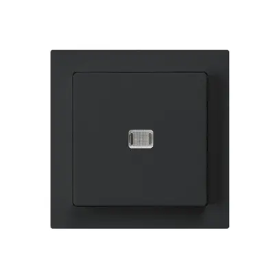 Interruttore pulsante luminoso INC kallysto 3/2P nero 