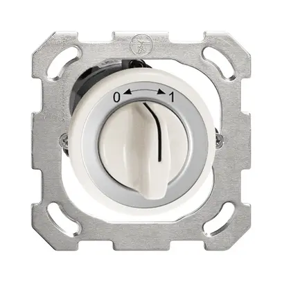 Contatto rotativo INC 0<-->1 bianco con manopola 