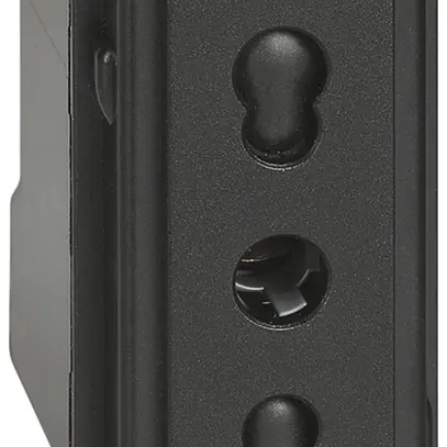 Prise Living Now standard italien 1 module 16A noir 