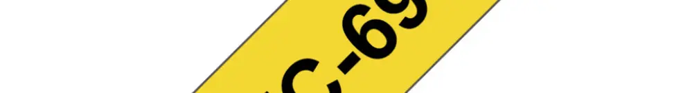 Cassetta nastro TC 9mm×7.7m giallo/nero 