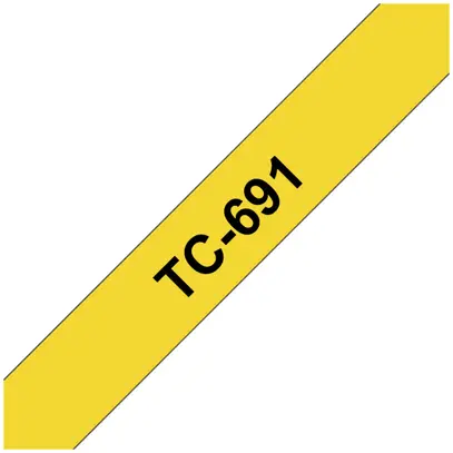 Cassetta nastro TC 9mm×7.7m giallo/nero 