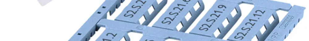 Repères pour câble PX UC-WMTBA-D (24X5)/PP LBU 24×5mm 12 pièces bleu clair 