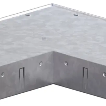 Angolo piatto tehalit BKB inferiore esterno per canale a pavimento 200×350×60mm 