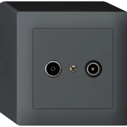 Prise de passage AP kallysto R/TV 19dB anthracite 