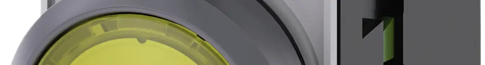 Leuchtdrucktaster Siemens SIRIUS ACT m.Halter+LED 1S gelb Metallfrontring 