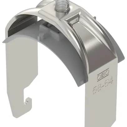 Fixation rapide BET 2056 pied à U matière synthétique 58…64mm 1×câble A2 1.4301 