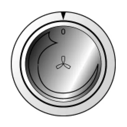 Bouton rotatif basico pour régulateur de vitesse blanc 