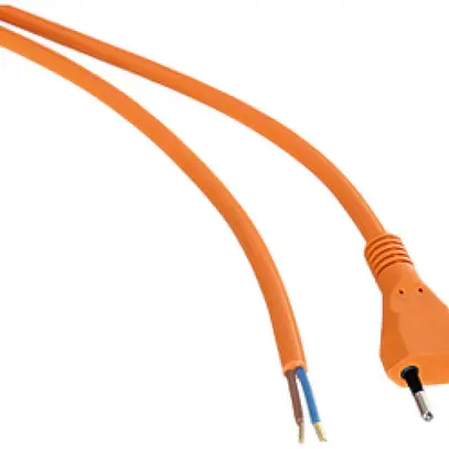 Anschlusskabel Helukabel PUR 10A 230V 2×1mm² Typ 11/Aderendhülse 5m orange 