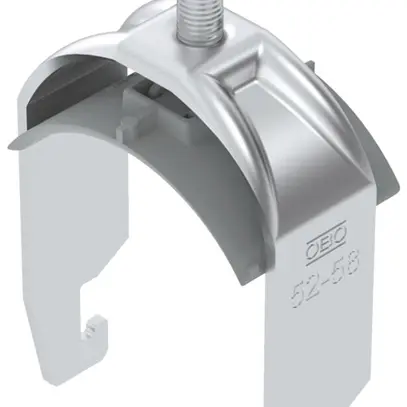 Fixation rapide BET 2056 pied à U matière synthétique 52…58mm 1×câble aluminium 