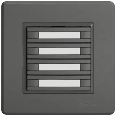 Pulsante universale INC EDIZIO.liv UNI SNAPFIX® s.LED 8× com.1T targ.grs 