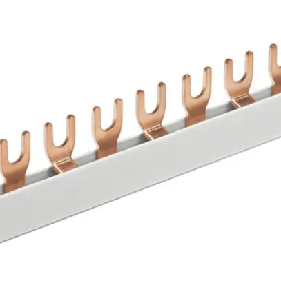 Bloc de barre collectrice WM G-2L-1000/16 56×à fourchette 17.8mm 80A 16mm² gris 