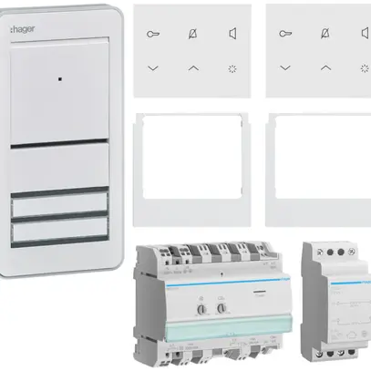 Set Audio elcom.home für 2Wohnungen Innenstation weiss/Aussenstation weiss 