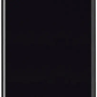 Placca di copertura basico 2×1 2 fori di fissaggio verticale nero 