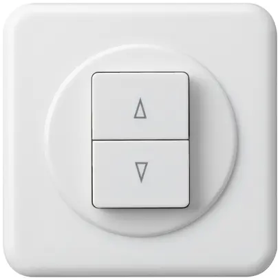 Poussoir pour stores ENC basico blanc avec 2-touches bornes enf. 