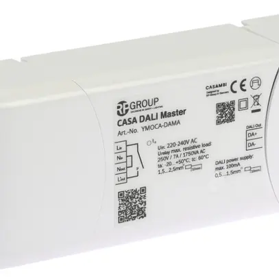 Appareil commande LED YMOCA-DAMA, Casambi DALI-Master 7A/250VAC 