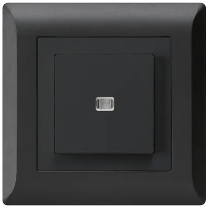 Interrupteur poussoir lumineux ENC kallysto.line 3/2P noir 