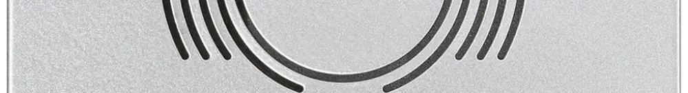 Plaque frontale pour module de haut-parleur Urmet Alpha, 1×bouton, IP55, noir 