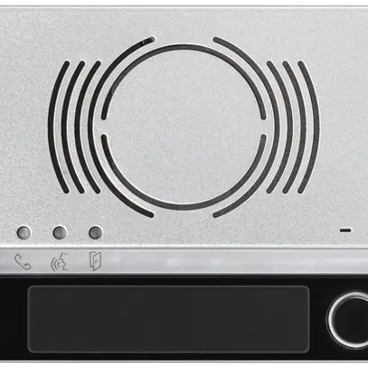 Plaque frontale pour module de haut-parleur Urmet Alpha, 1×bouton, IP55, noir 