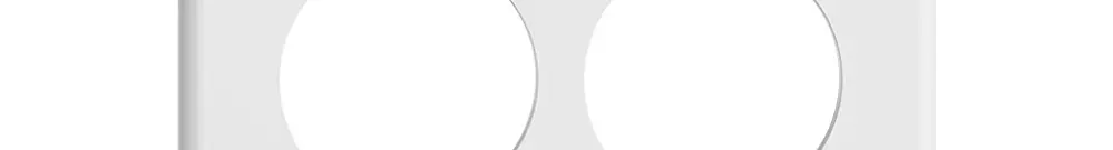 Plaque de recouvrement STANDARDdue 3×2 5×Ø50, 1×Ø58, blanc 