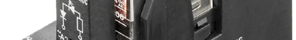 Relè WM RCMKIT RT 4CO 6A AgNi 21.6…26.4VAC LED raccordo a vite 