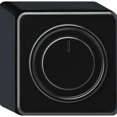 Regolatore rotativo AP Uni-LED origin 230V 20…400VA/W 88×88×54mm nero 