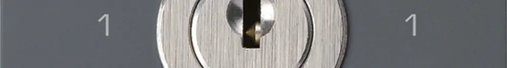 Intérieur interrupteur à clé kallysto 0/3L anthracite avec serrure Kaba 8 