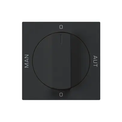 Kit frontale per interruttore rotativo S2 60×60 kallysto 0-Hand-0-Aut.nero 