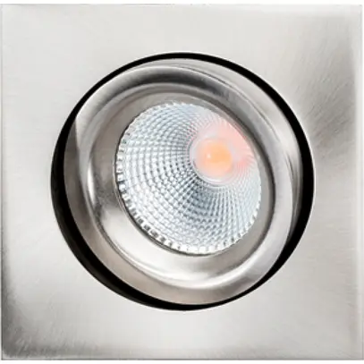 Downlight LED SG Junistar Lux Square 8W 590lm 930 IP20/IP44 42° REG 95×95mm arg 