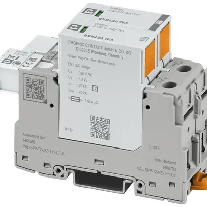Scaricatore di sovratensione PX VAL-SPP-T2-335-1+1-UT-R TN-C 2L240V 315A 80A 2UM 
