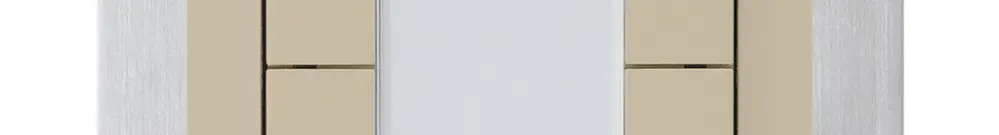 UP-Taster kallysto B KNX 4× RGB LED s/e-link beige 