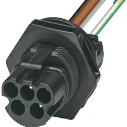 Spina d'apparecchi PX PRC 5-FT25 spina 5P 6mm² 150mm 35A 690V controd.M25 IP65 